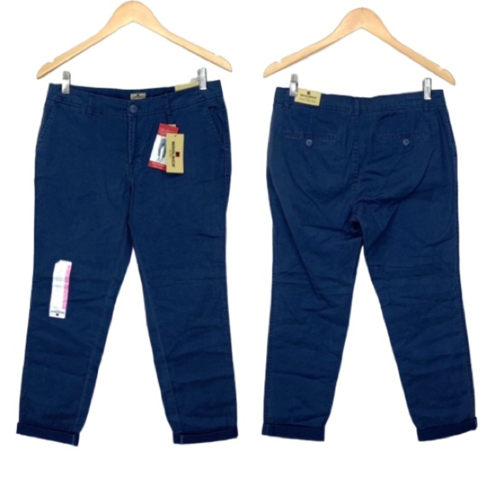 Woolrich Blue Sunday Chino Pants Casual Relaxed Soft New Nwt Size 6